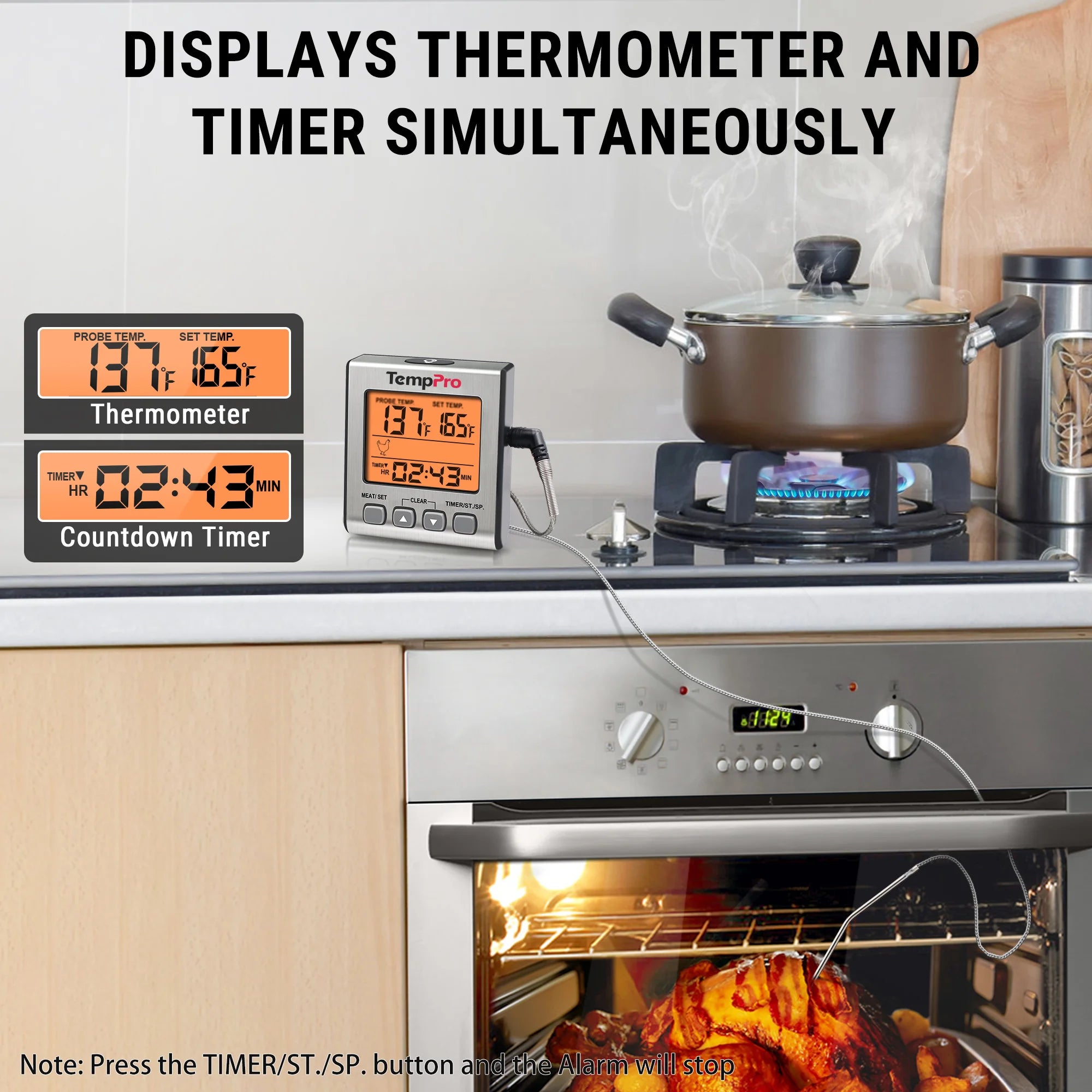 TempPro TempTrack Core TP16S Termometro Carne Sonda Forno