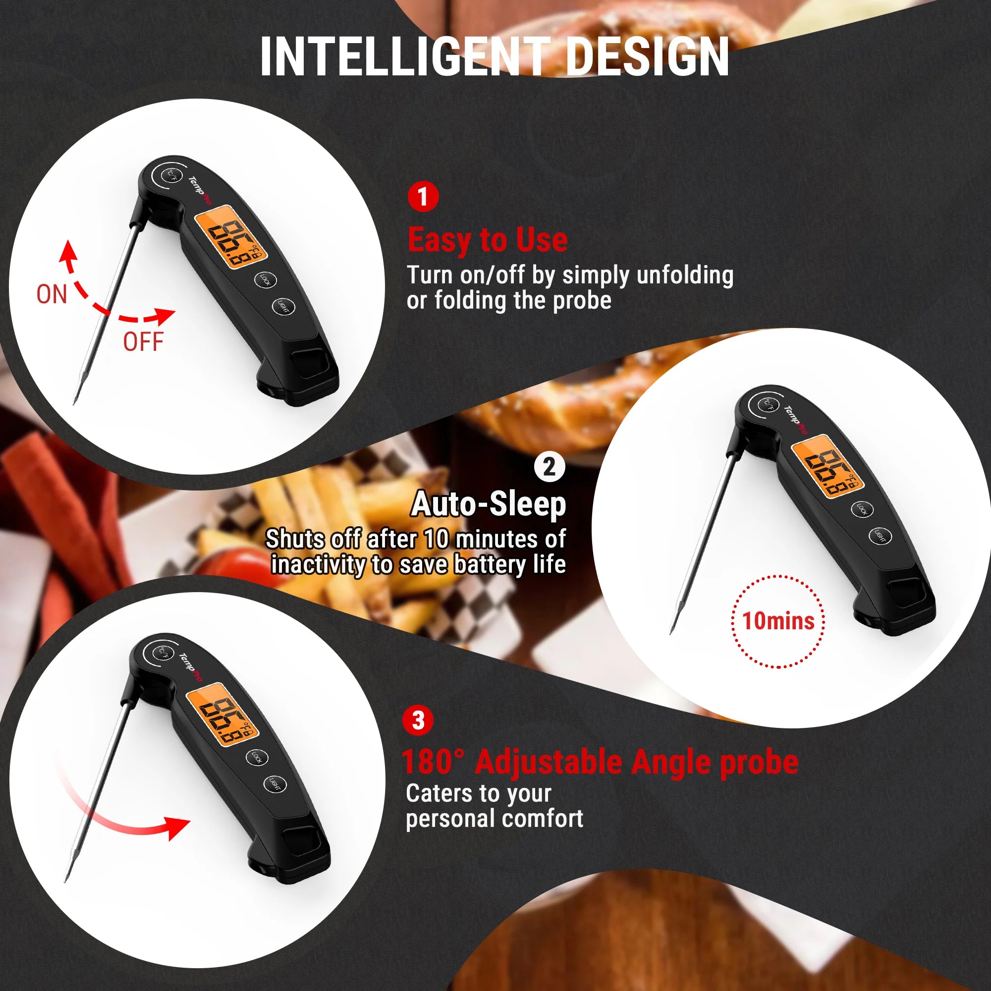 TempPro TempSpike TP961 termometro carne wireless pack 2 pezzi