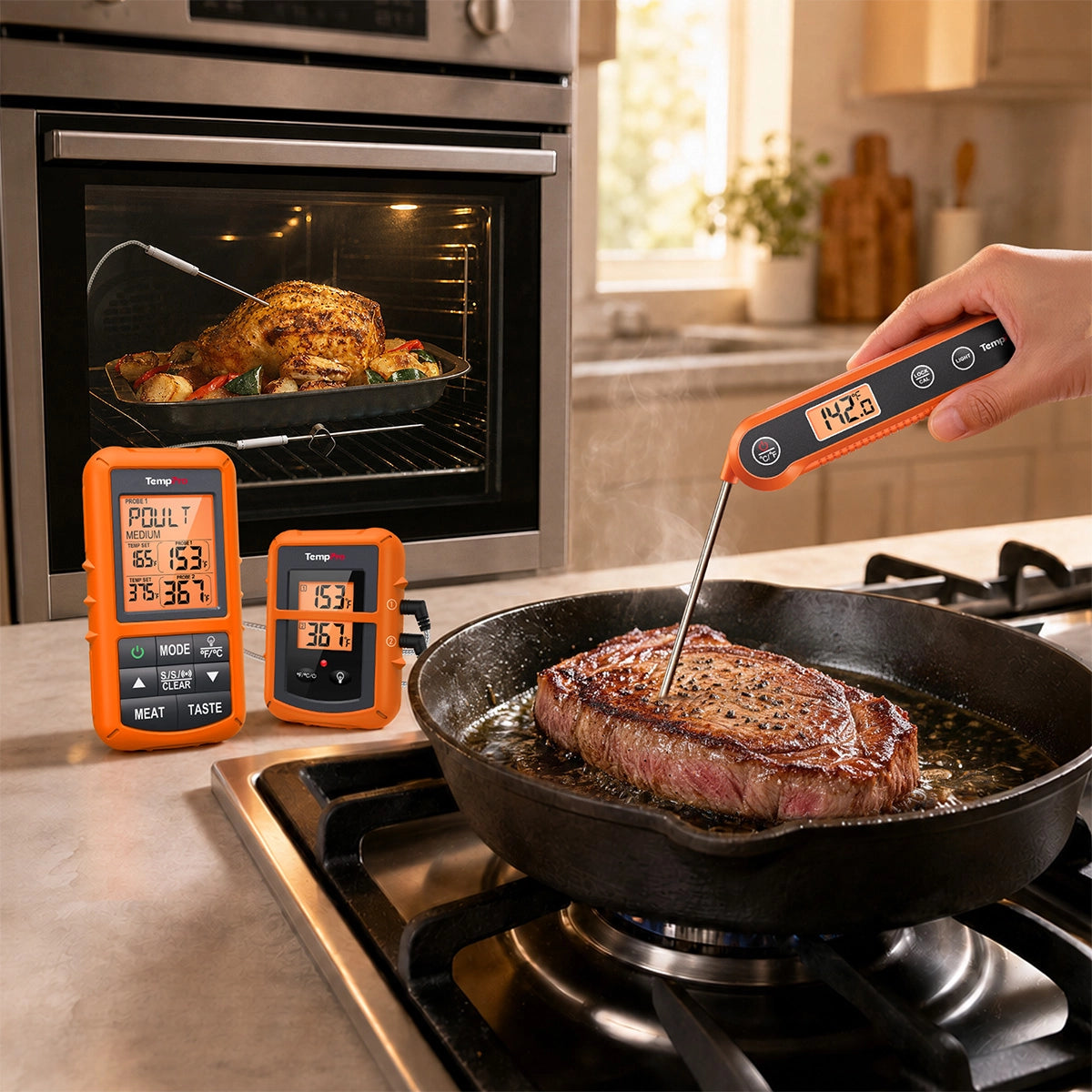 TempPro TP20B TP03H termometro carne wireless set