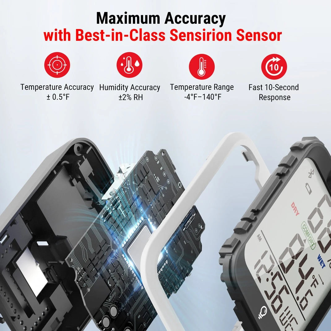 TempPro TP358 + TP49B termoigrometro bluetooth kit 4 pezzi