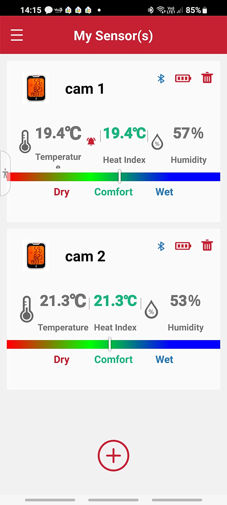 ThermoPro TP358 Termoigrometro Bluetooth 1 Pezzo