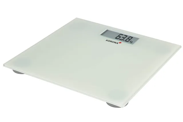 Korona Mira 74750 bilancia pesapersone vetro bianca 180 kg