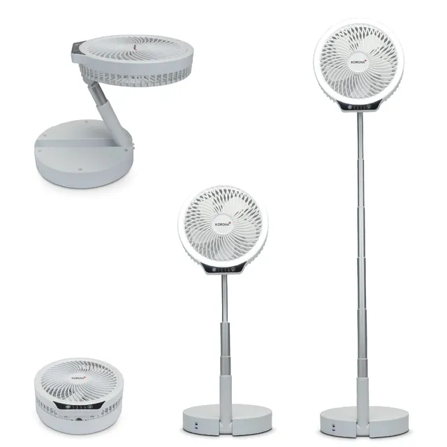 Korona 81010 Ventilatore Pieghevole a Batteria LED USB