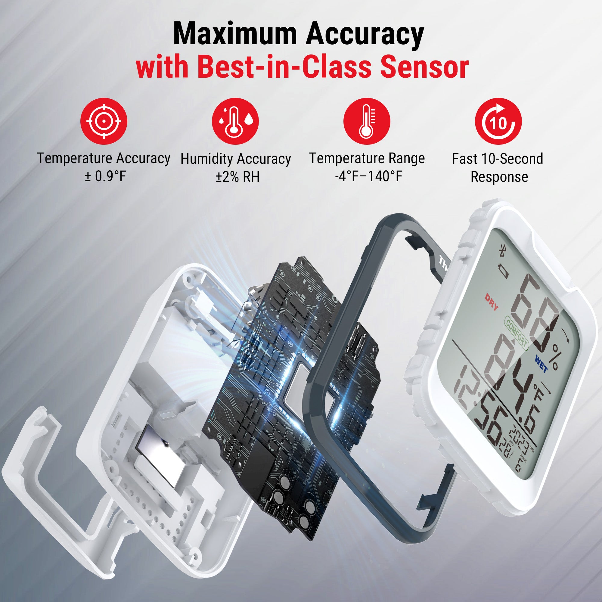 TempPro TP358W Termoigrometro Bluetooth da Interni