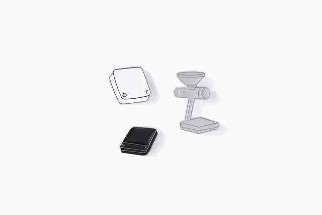 Acaia Pin Set spille smaltate Lunar Pearl Orion