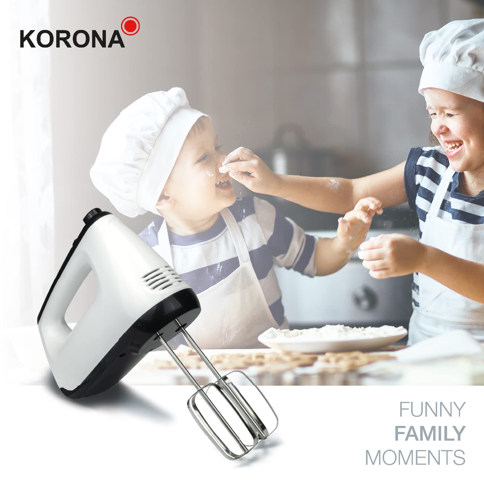 Korona 23012 sbattitore elettrico con box 6 velocità turbo