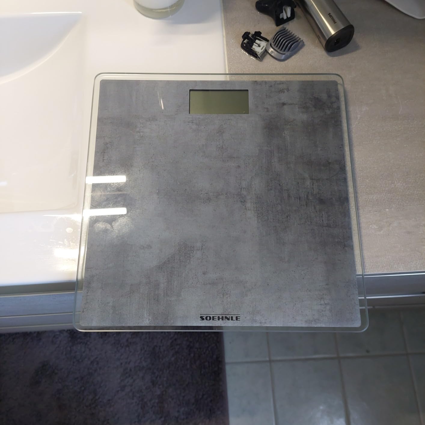 Soehnle Style Sense Compact 300 Bilancia Grigio Cemento