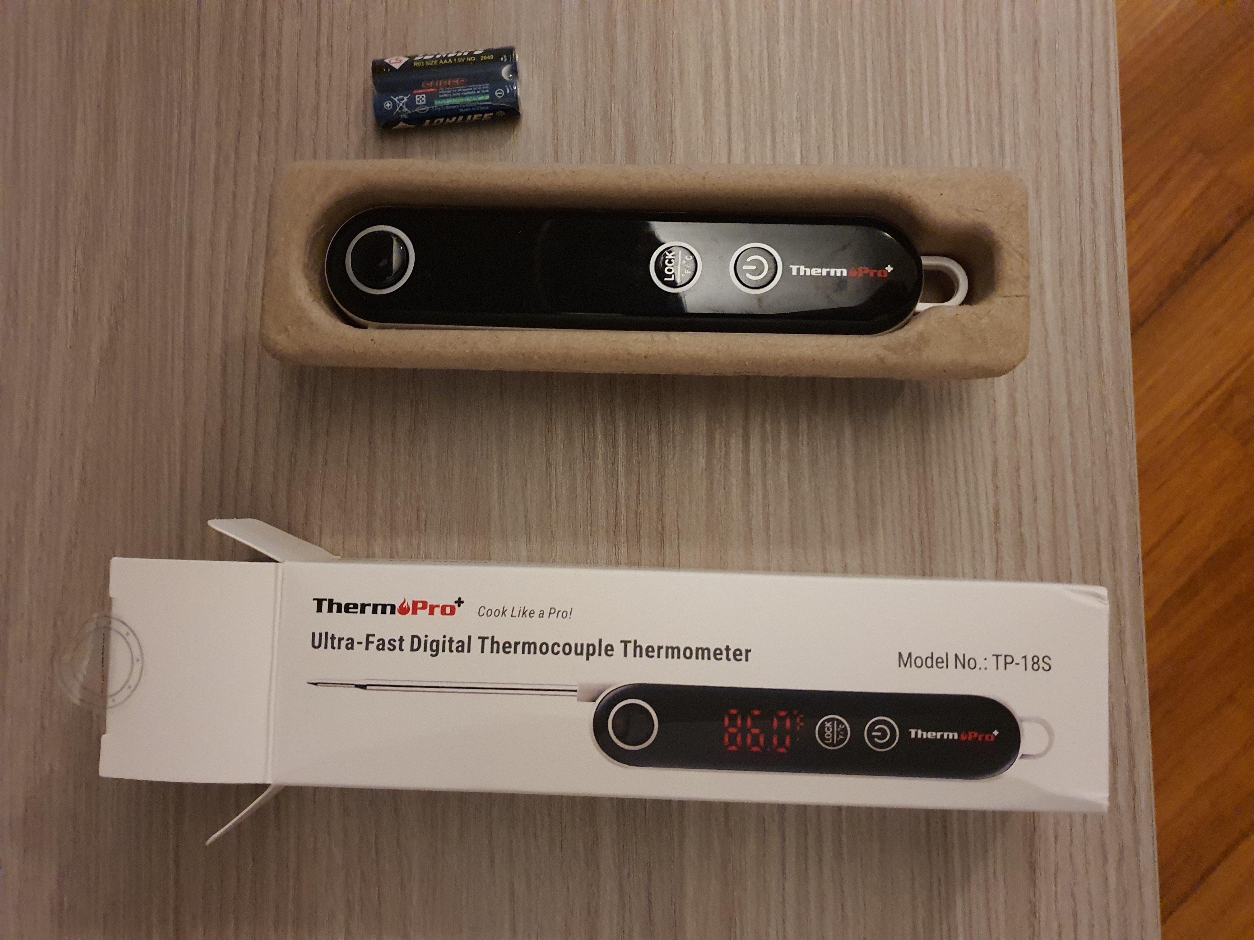 ThermoPro TP18 Termometro Carne Digitale Pieghevole 3 Secondi