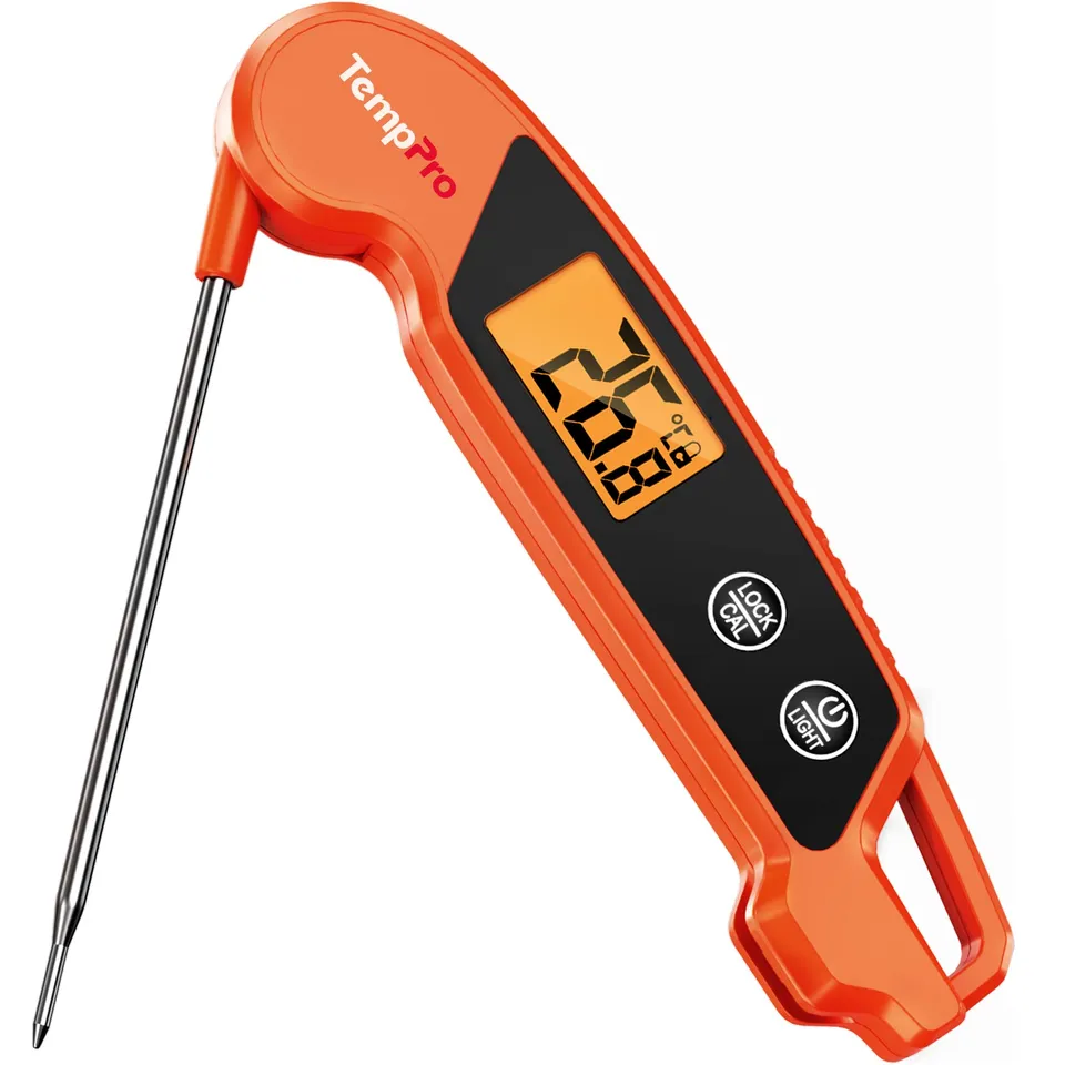TempPro TP603 Termometro Carne Digitale Arancia IPX6