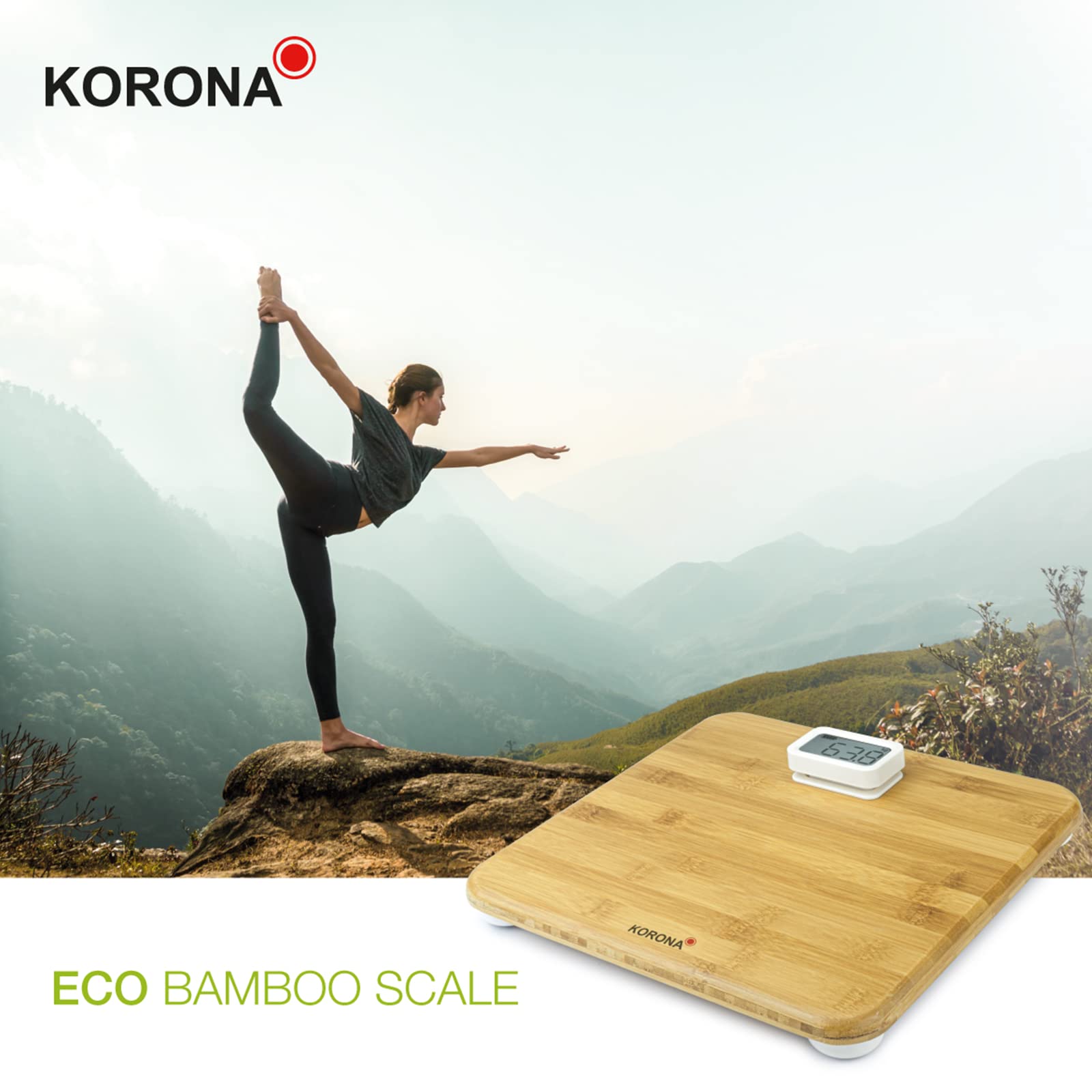 Korona Miriam 73161 bilancia pesapersone bambù 150 kg