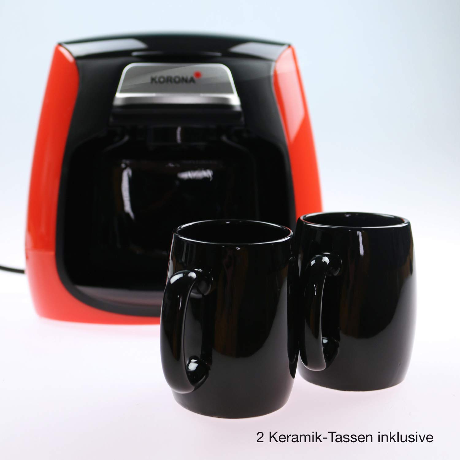 Korona 12208 Macchina Caffè Filtro Rossa 2 Tazze
