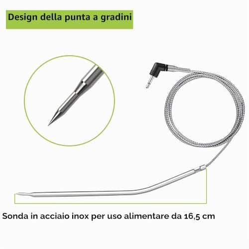 ThermoPro TPW01 sonda ricambio termometro carne 380°C
