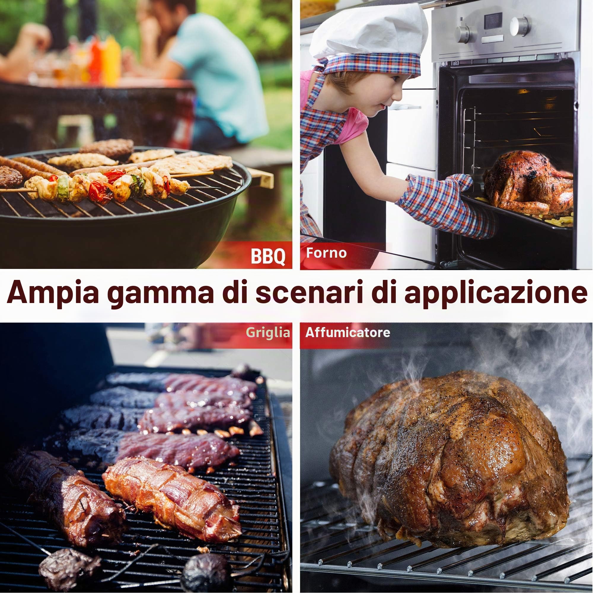 ThermoPro TP08C Termometro Carne Wireless Doppia Sonda 150 m