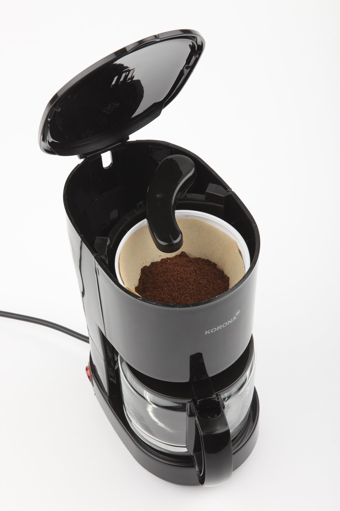 Korona 12013 macchina caffè filtro 6 tazze nera