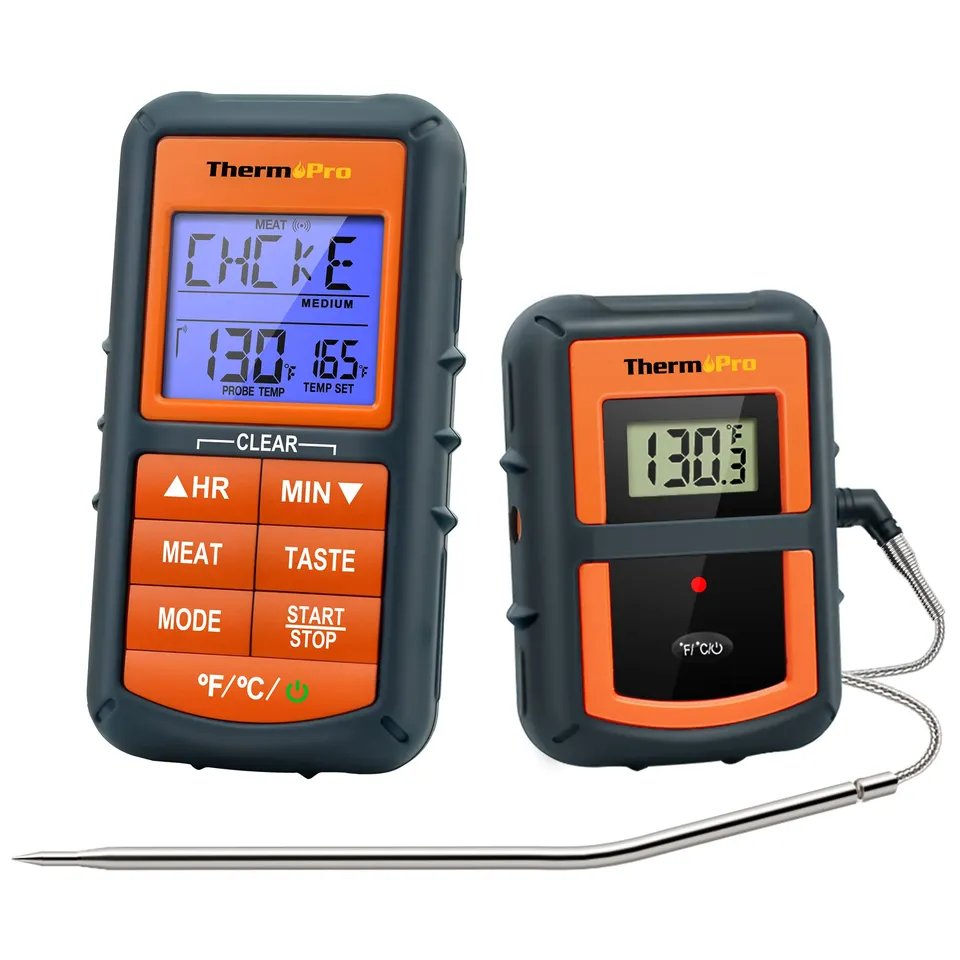 ThermoPro Termometro Carne Wireless 100 Metri LCD
