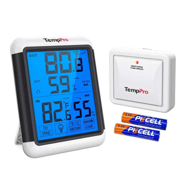TempPro TempAir Plus TP65B termoigrometro wireless 4"