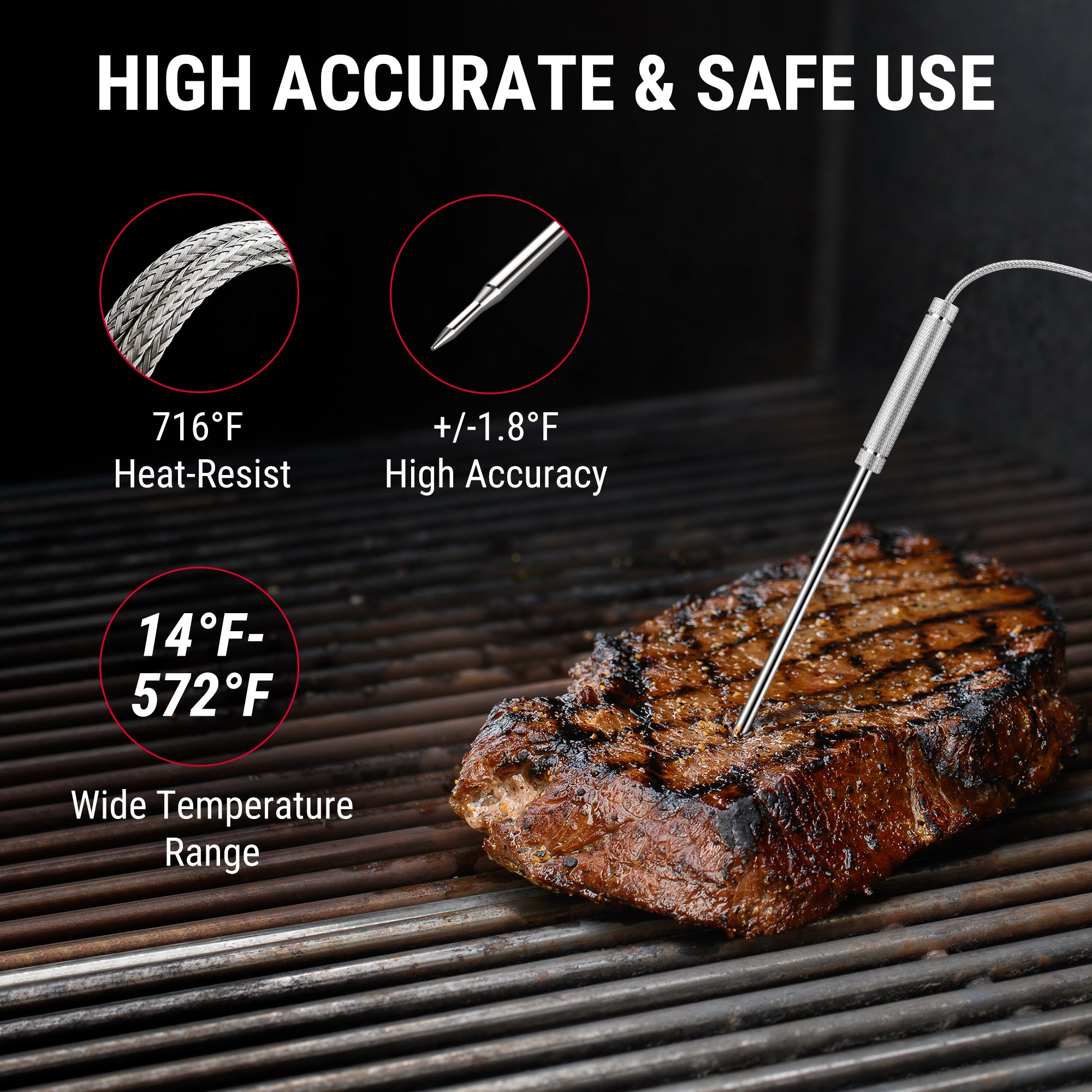 Temppro TP922W termometro carne wireless