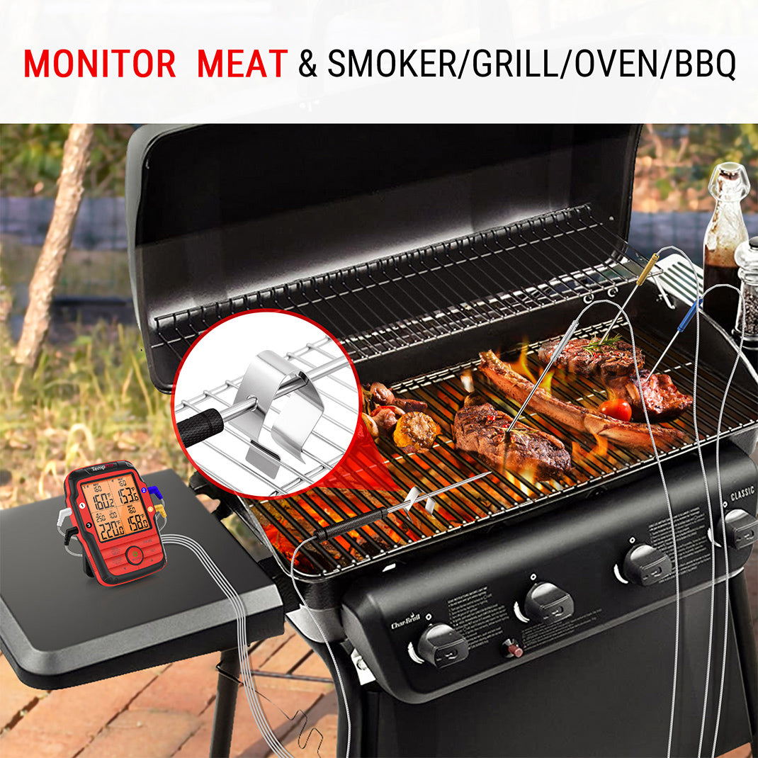 Temppro Pitmaster Kit termometro carne wireless 4 pezzi