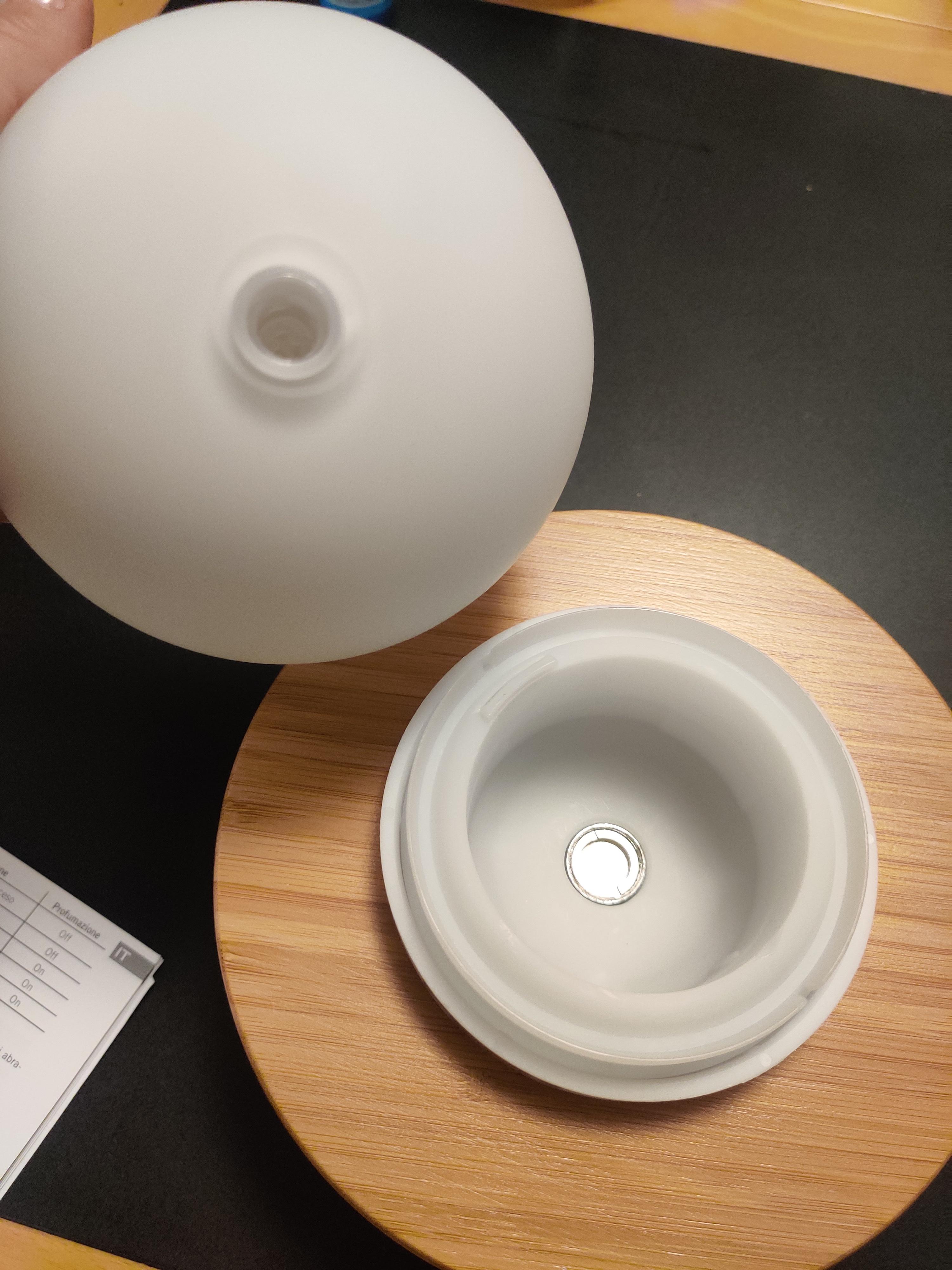 Soehnle Modena 68087 diffusore aromi bianco vetro bambù