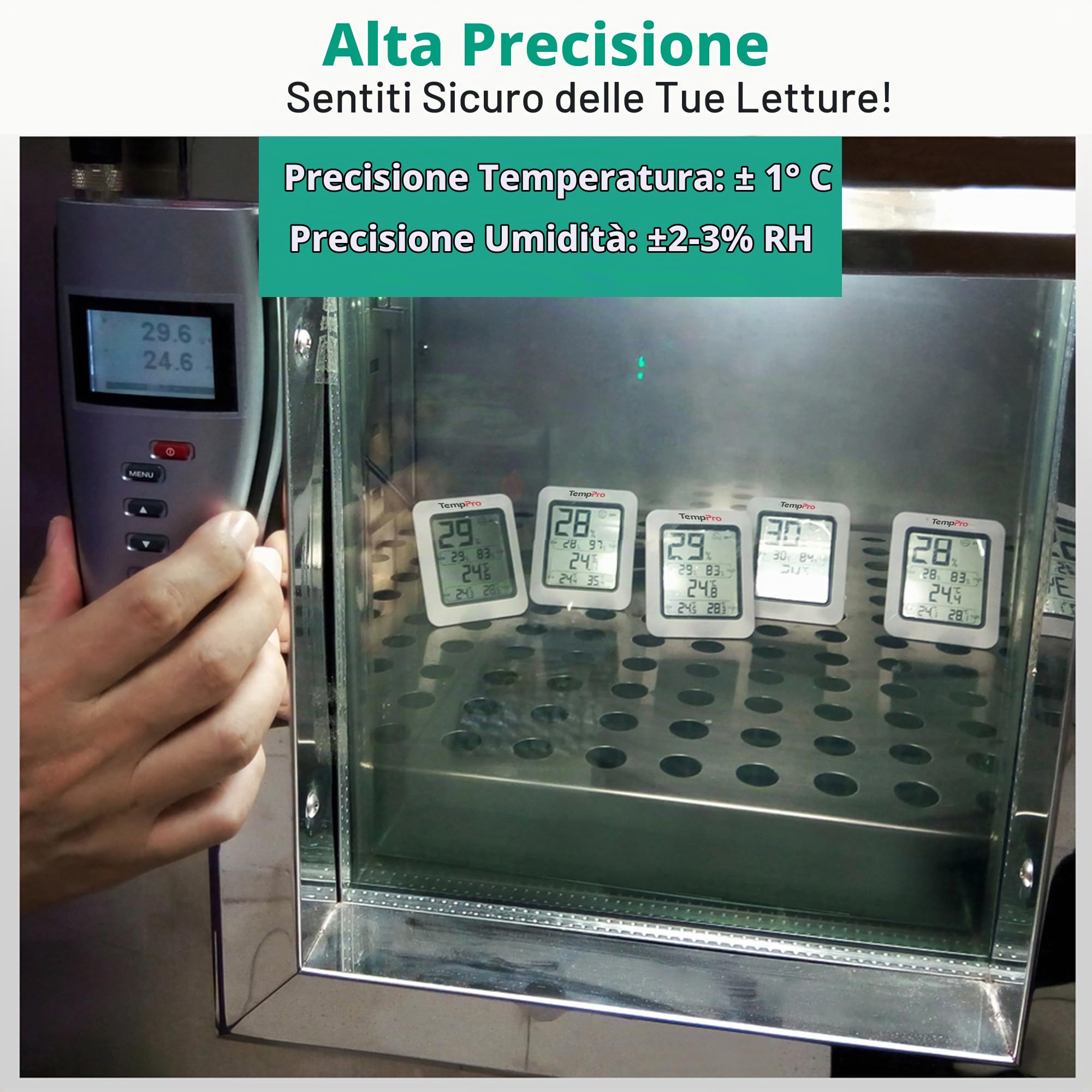TempPro TP50 termoigrometro digitale Classico 1 pezzo ±1°C