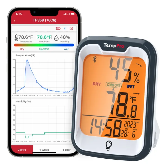 TempPro TP358W Termoigrometro Bluetooth da Interni