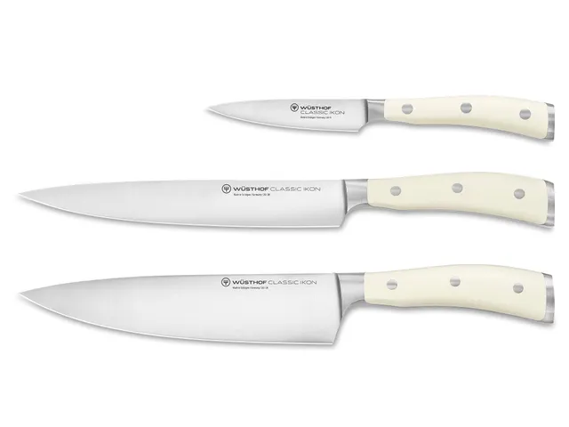 Wüsthof Classic Ikon Set 3 Coltelli Crema 20 cm