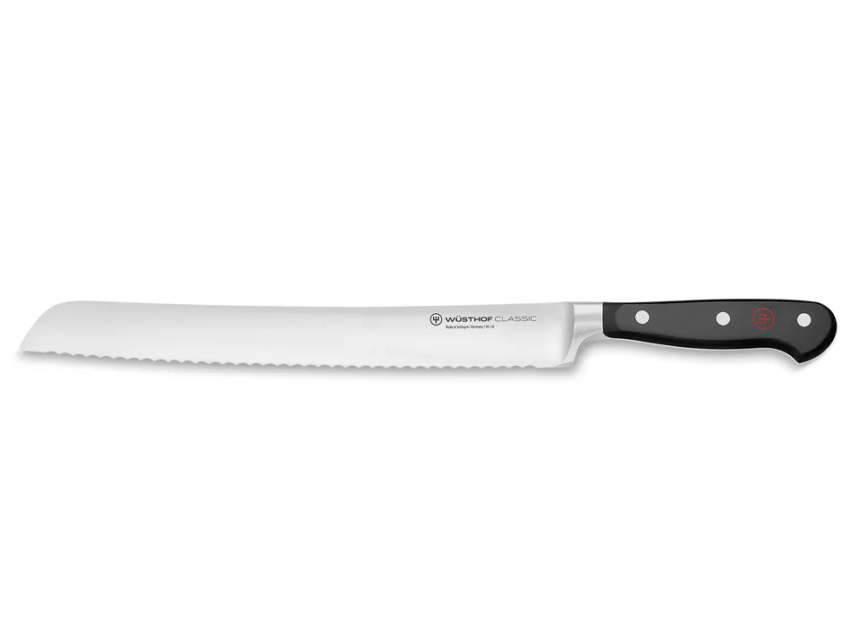 Wüsthof Classic coltello pane 26 cm lama ondulata