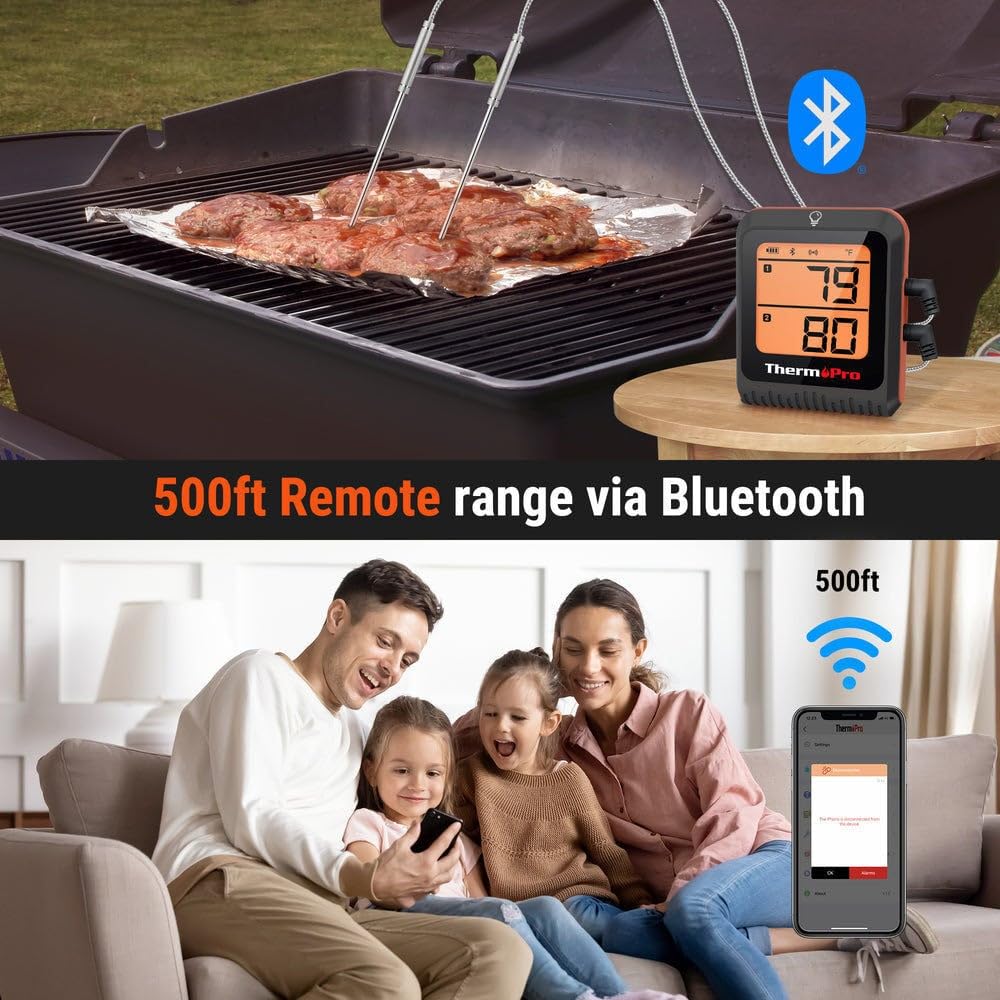 ThermoPro Bluetooth termometro carne wireless grill LCD