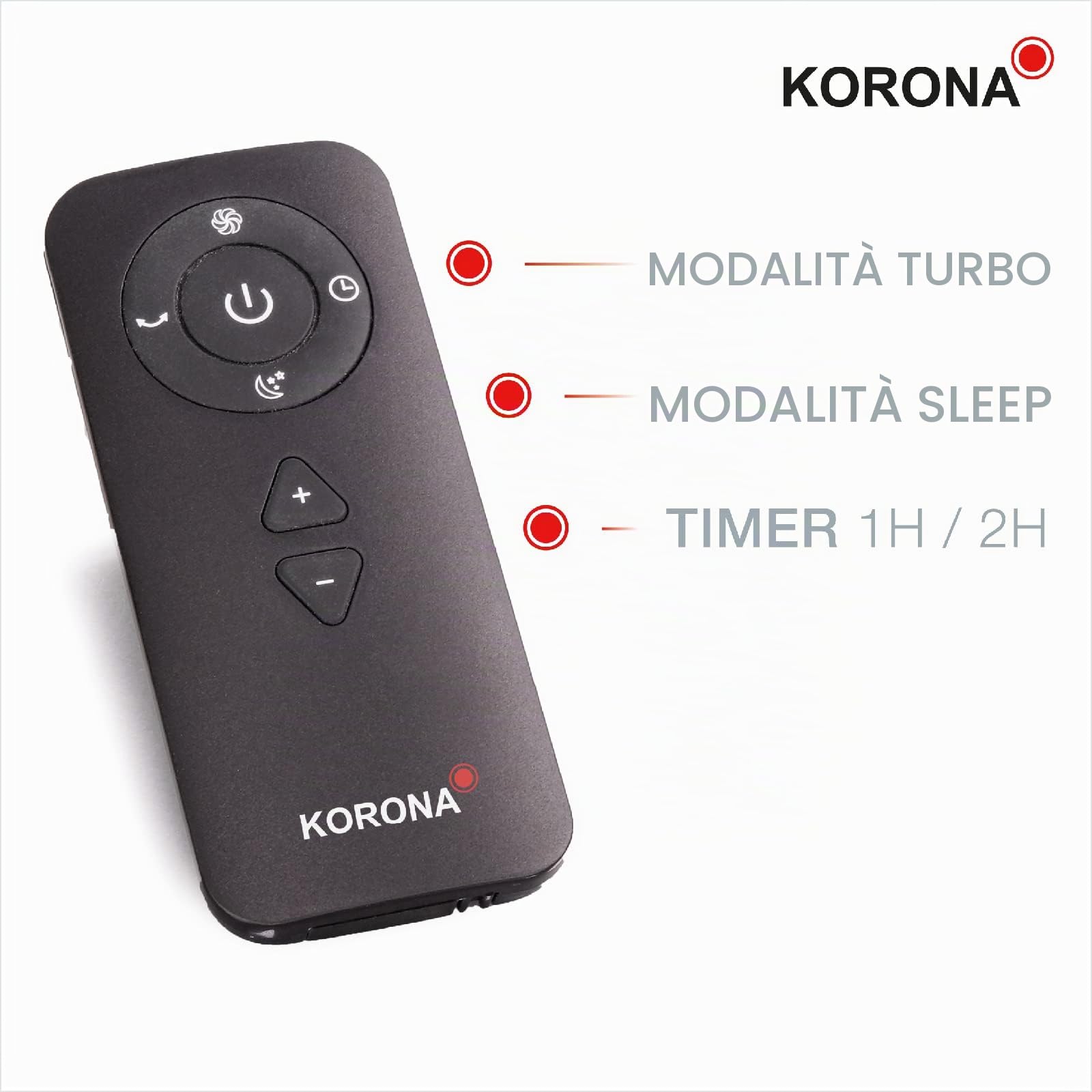 Korona 81008 Ventilatore Senza Pale Parete Tavolo 26W