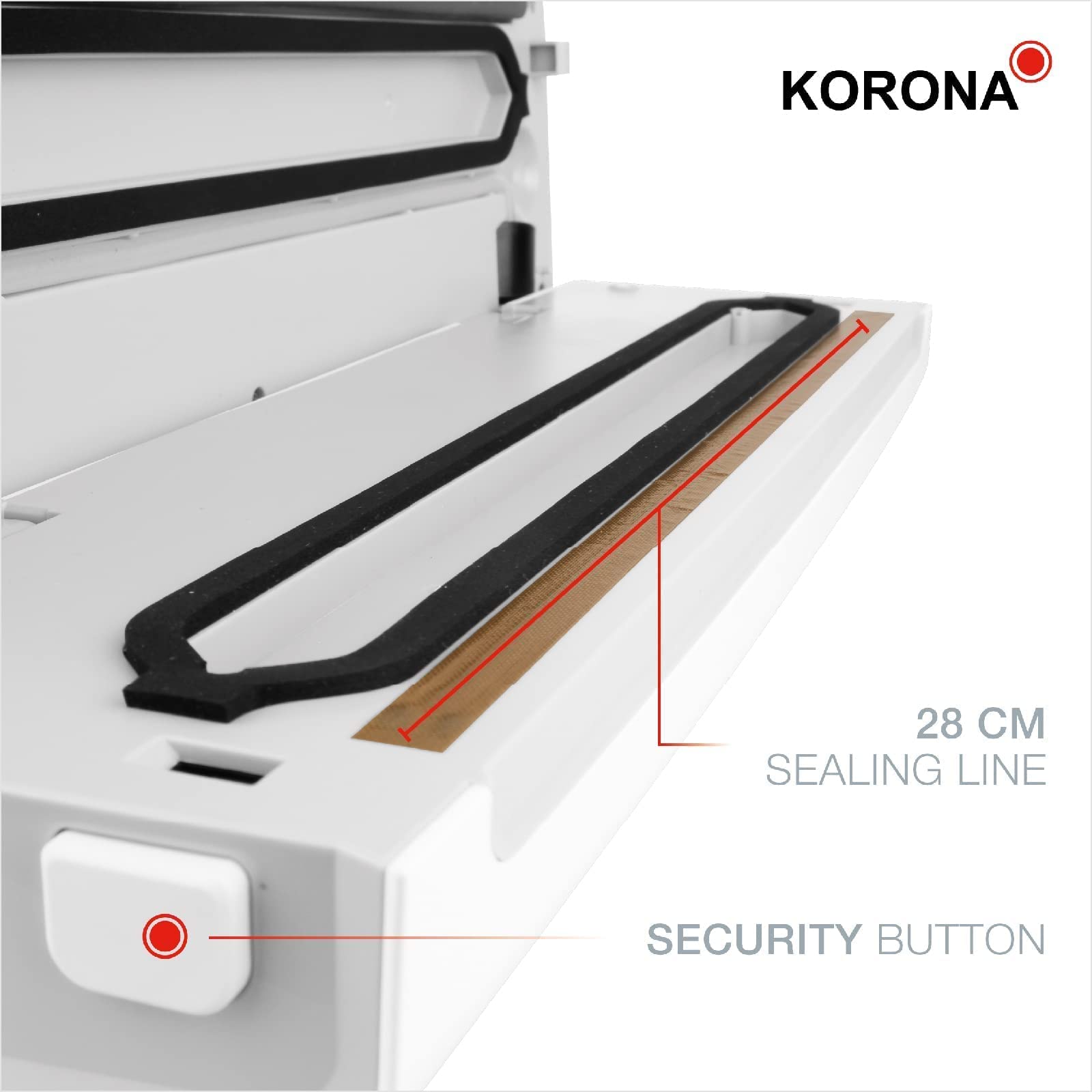 Korona 28000 4 in 1 macchina sottovuoto bianco 28 cm