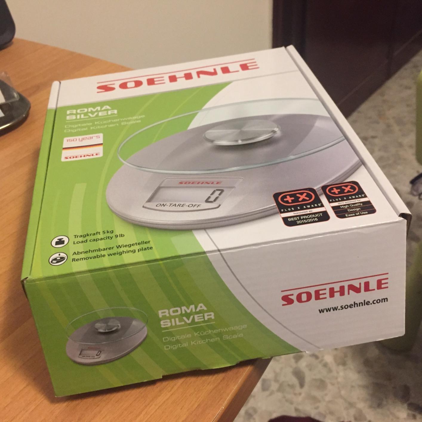 Soehnle Roma Silver bilancia cucina digitale 5 kg 1 g