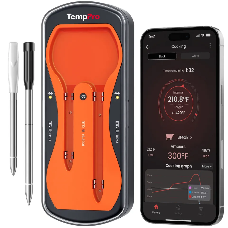 TempPro Twin TempSpike TP963 termometro carne doppia sonda