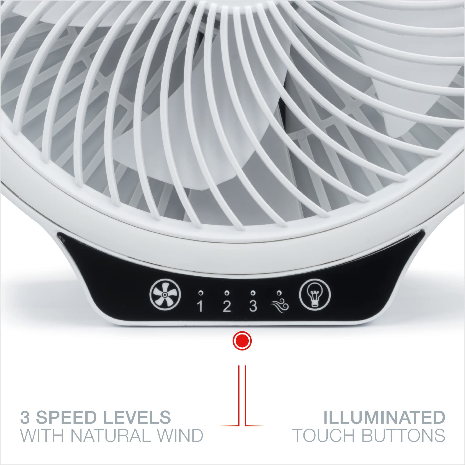 Korona 81010 Ventilatore Pieghevole a Batteria LED USB
