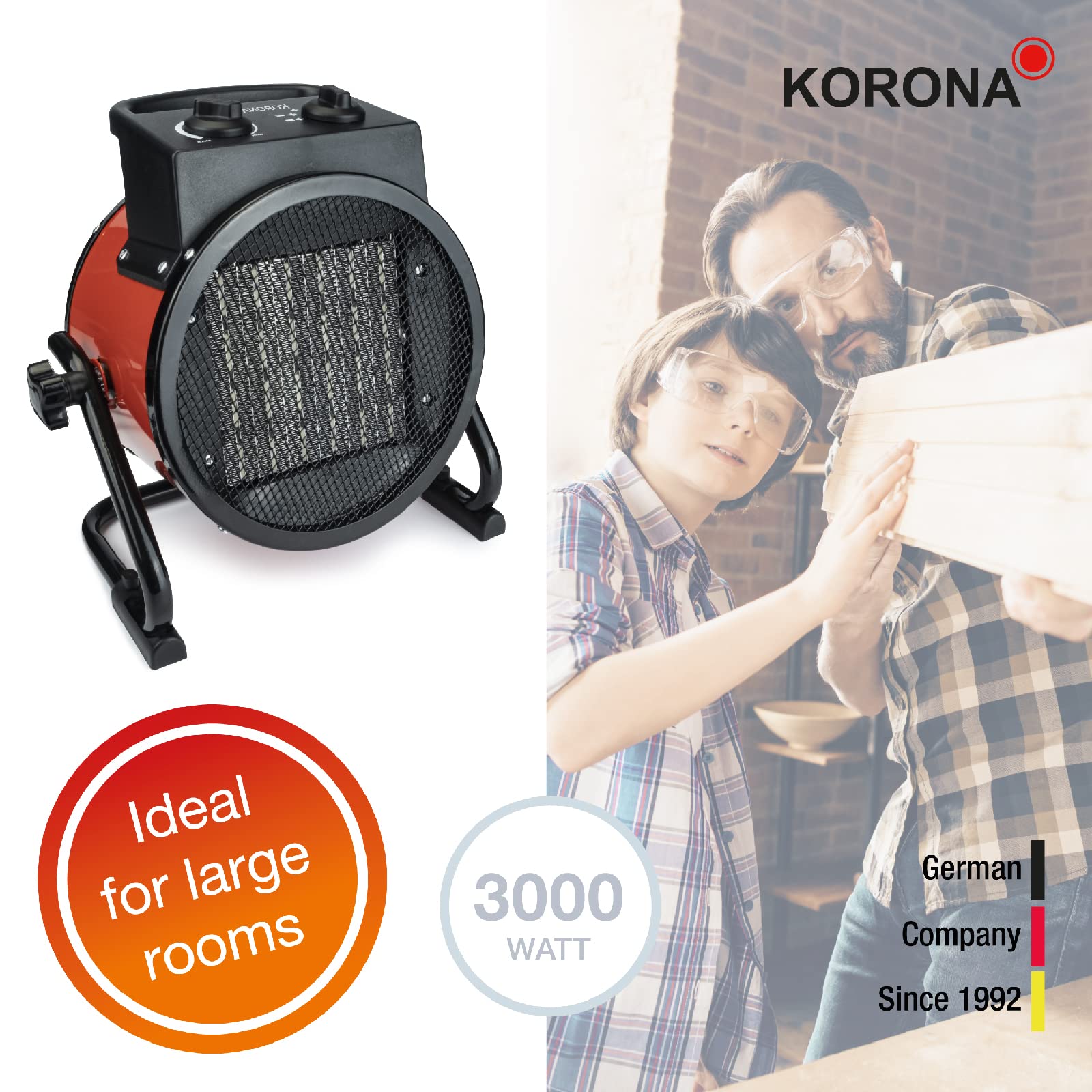 Korona 60002 termoventilatore ceramico 3000 W