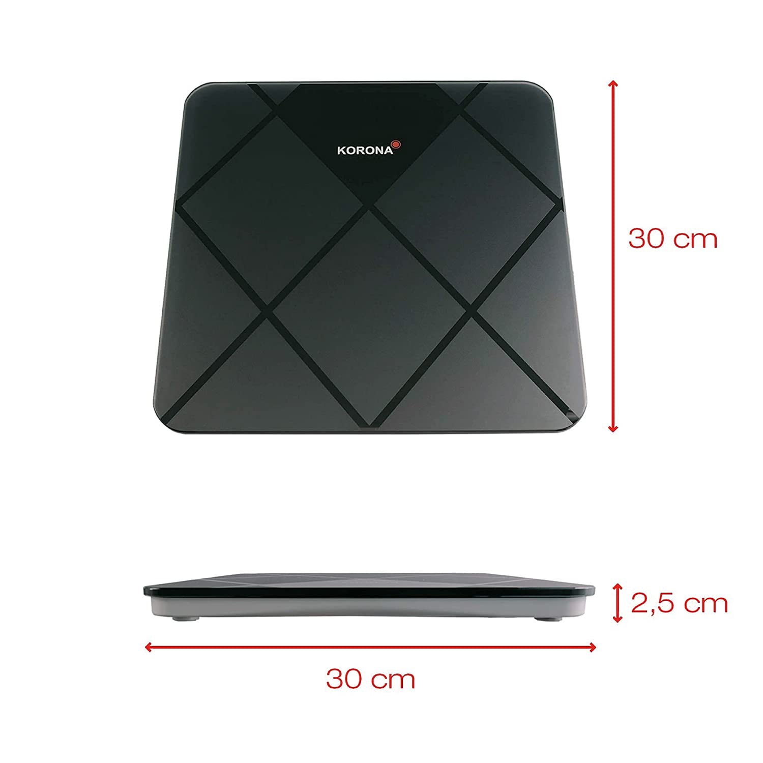 Korona Helena 73590 bilancia pesapersone nera 180 kg