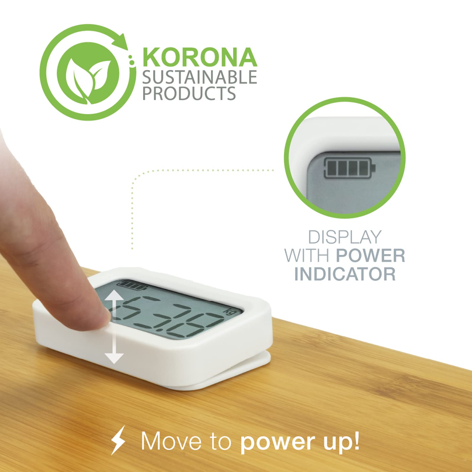 Korona Miriam 73161 bilancia pesapersone bambù 150 kg