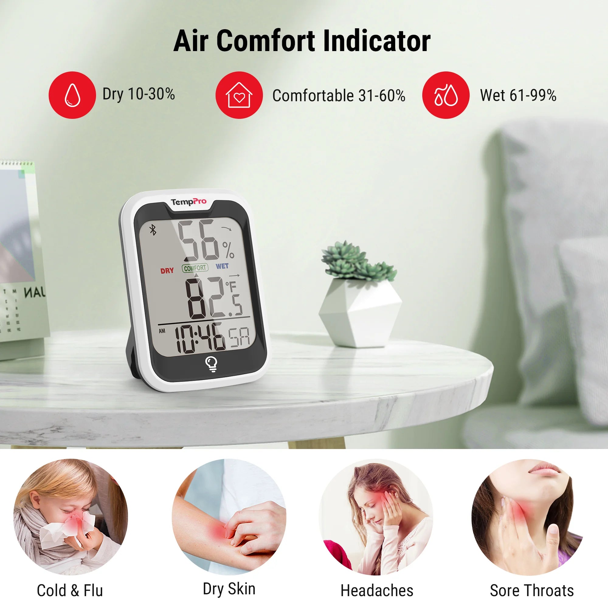 TempPro TP358 + TP49B termoigrometro bluetooth kit 4 pezzi