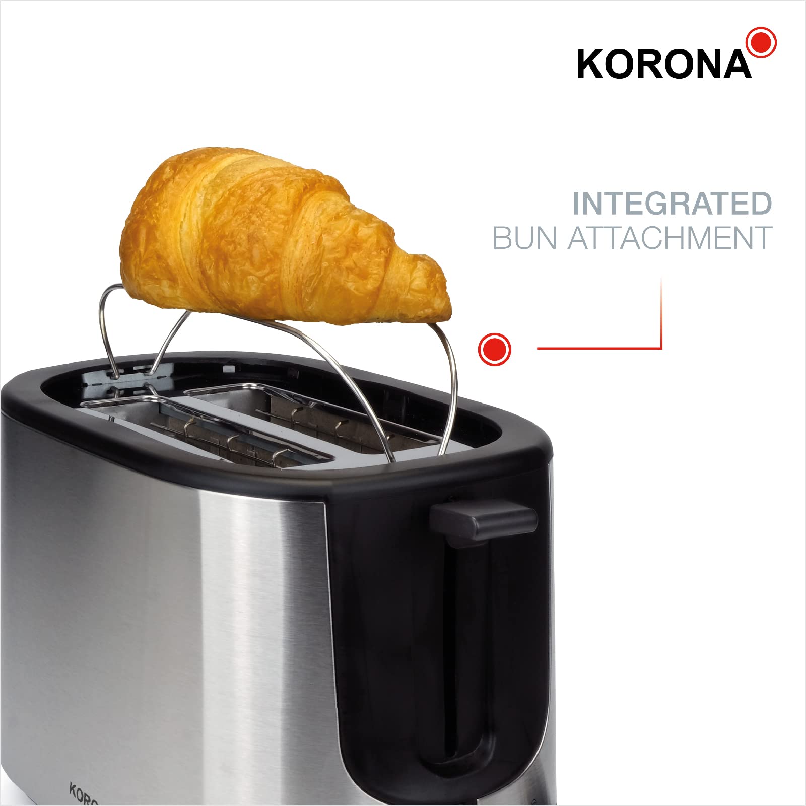 Korona 21255 Tostapane 2 Fette Acciaio Inox