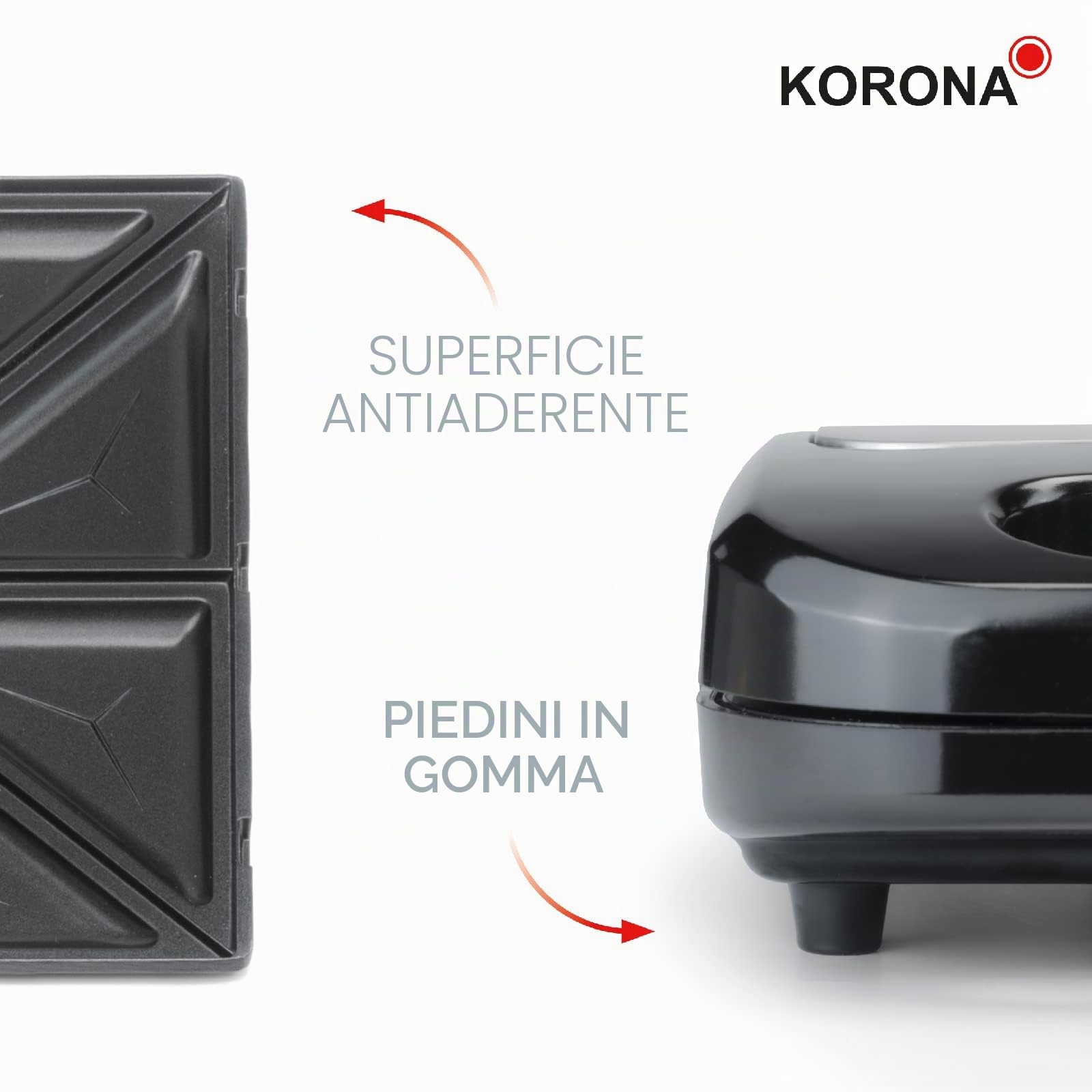 Korona 47019 sandwich maker XXL 750W antiaderente