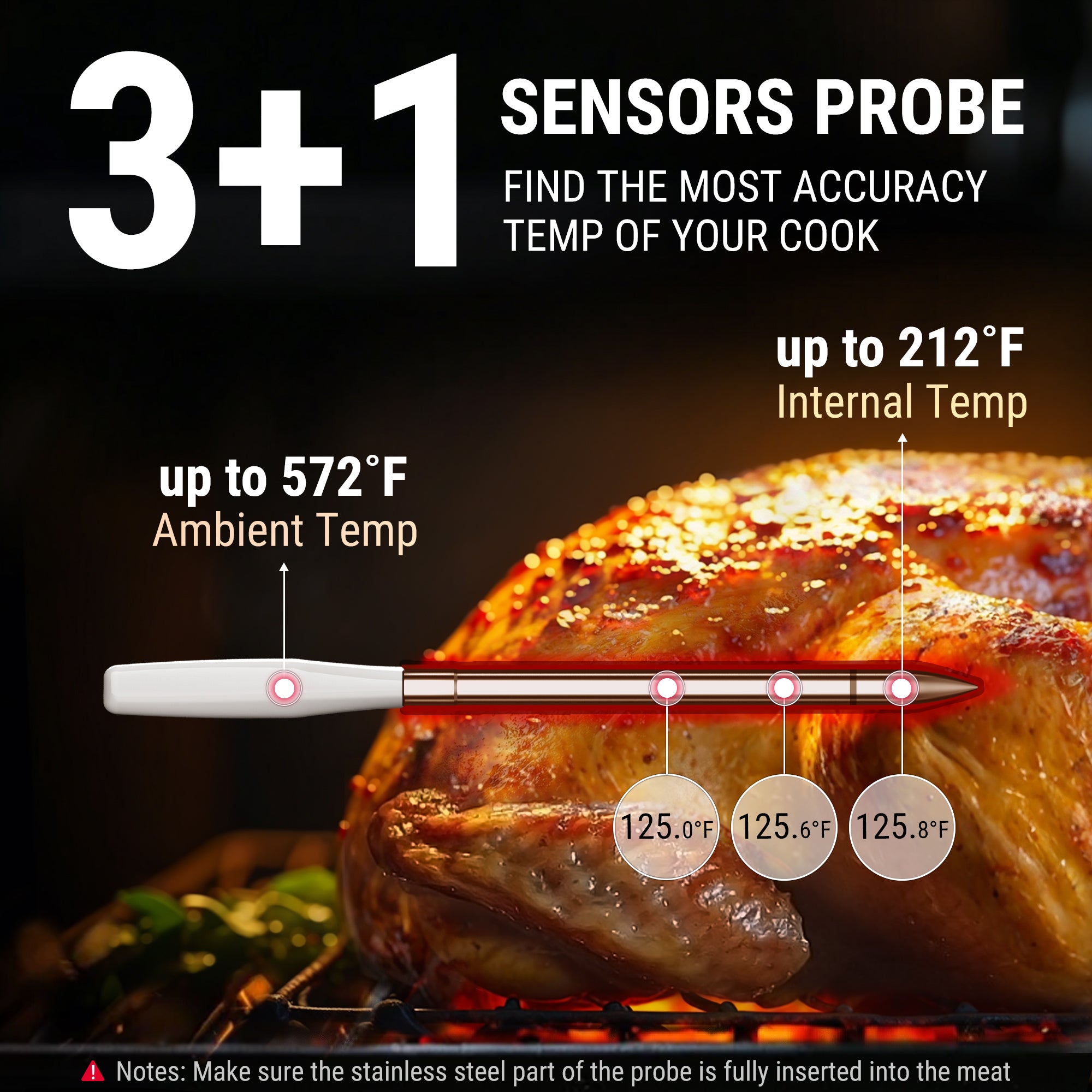 TempPro TP980PW TP980PC termometro carne smart doppio set