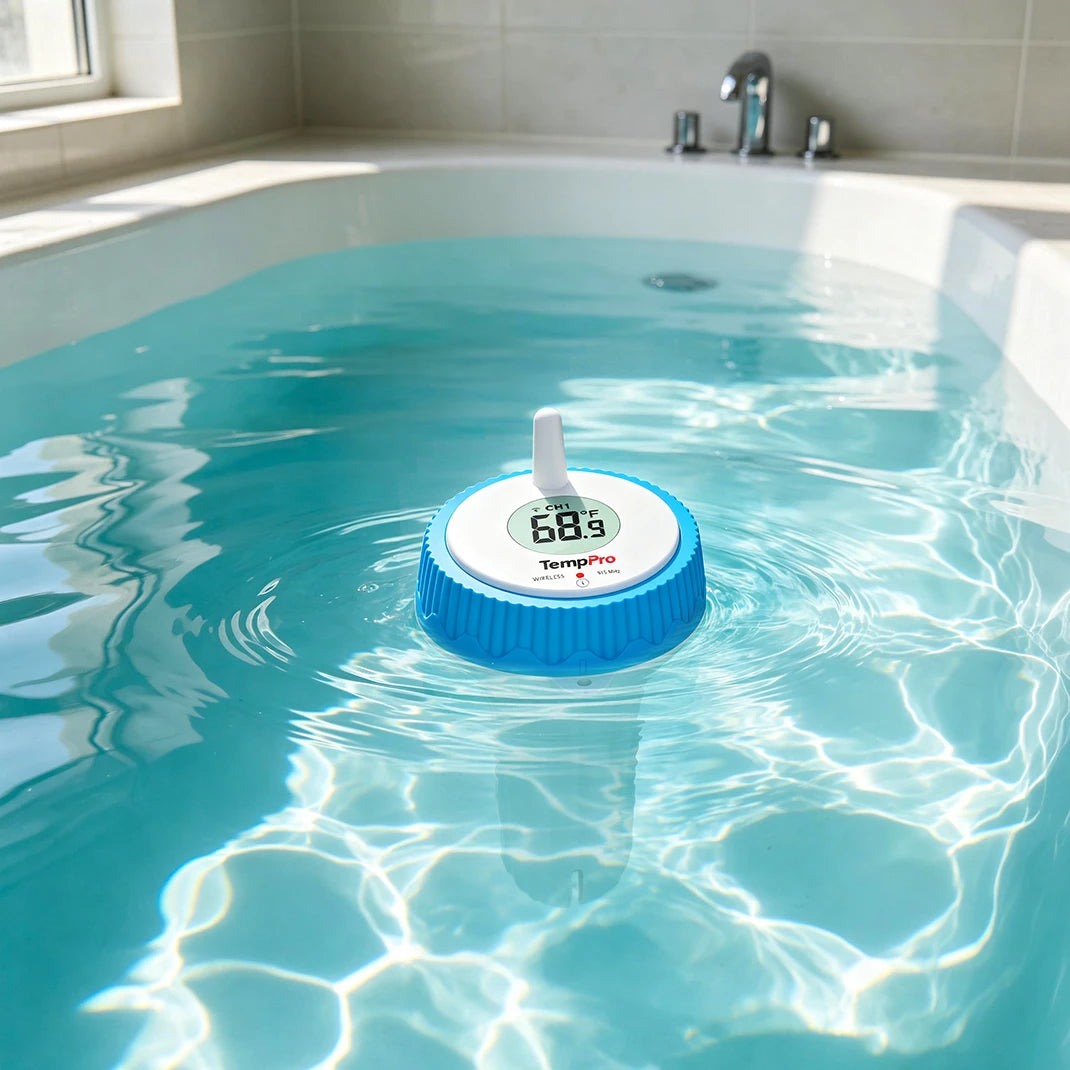 TempPro TP211B Termometro Piscina Wireless 2 Pezzi 150 m