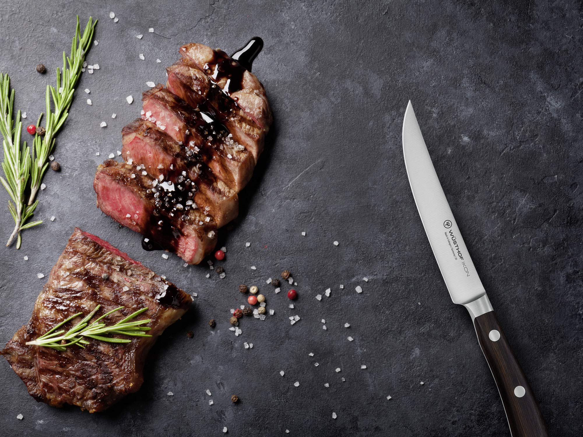 Wusthof Ikon set 4 coltelli bistecca grenadilla