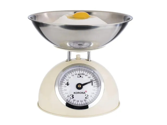 Korona Retro Bilancia Cucina Meccanica Crema 5 kg