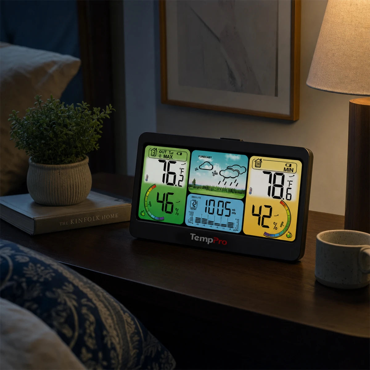 TempPro TempAir Plus TP280B stazione meteo wireless 7"