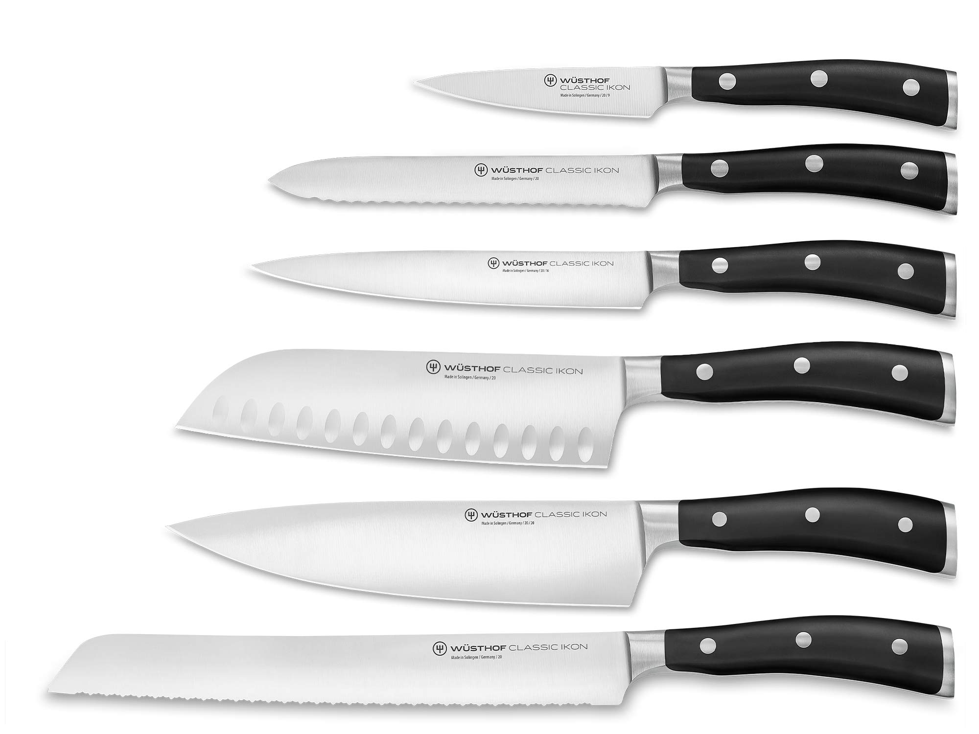 Wusthof Classic Ikon set 6 coltelli blocco magnetico faggio