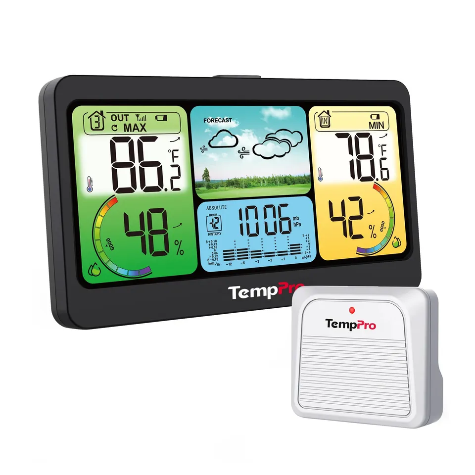 TempPro TempAir Plus TP280B stazione meteo wireless 7"