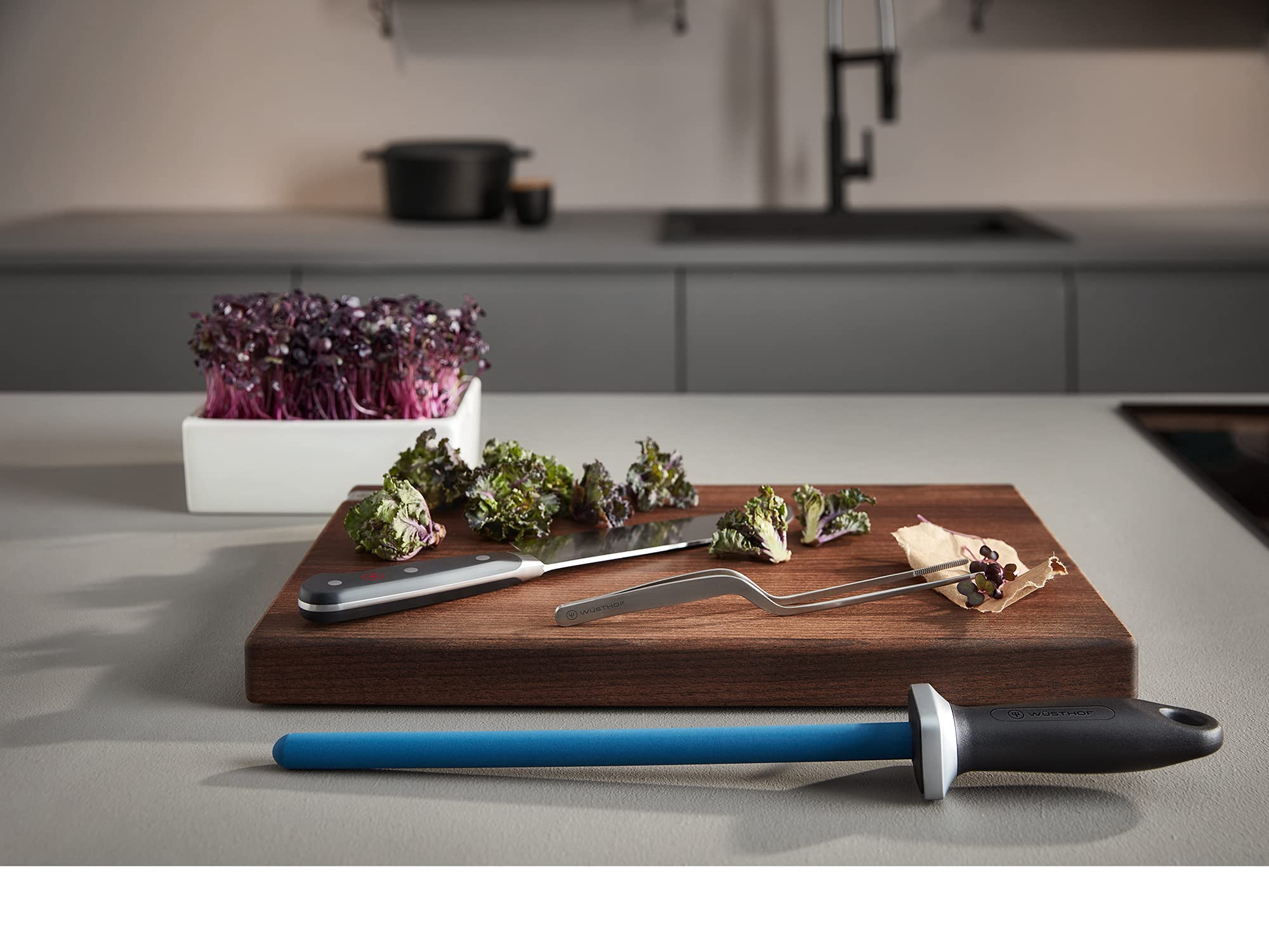 Wusthof tagliere legno faggio 40x25 cm antiscivolo