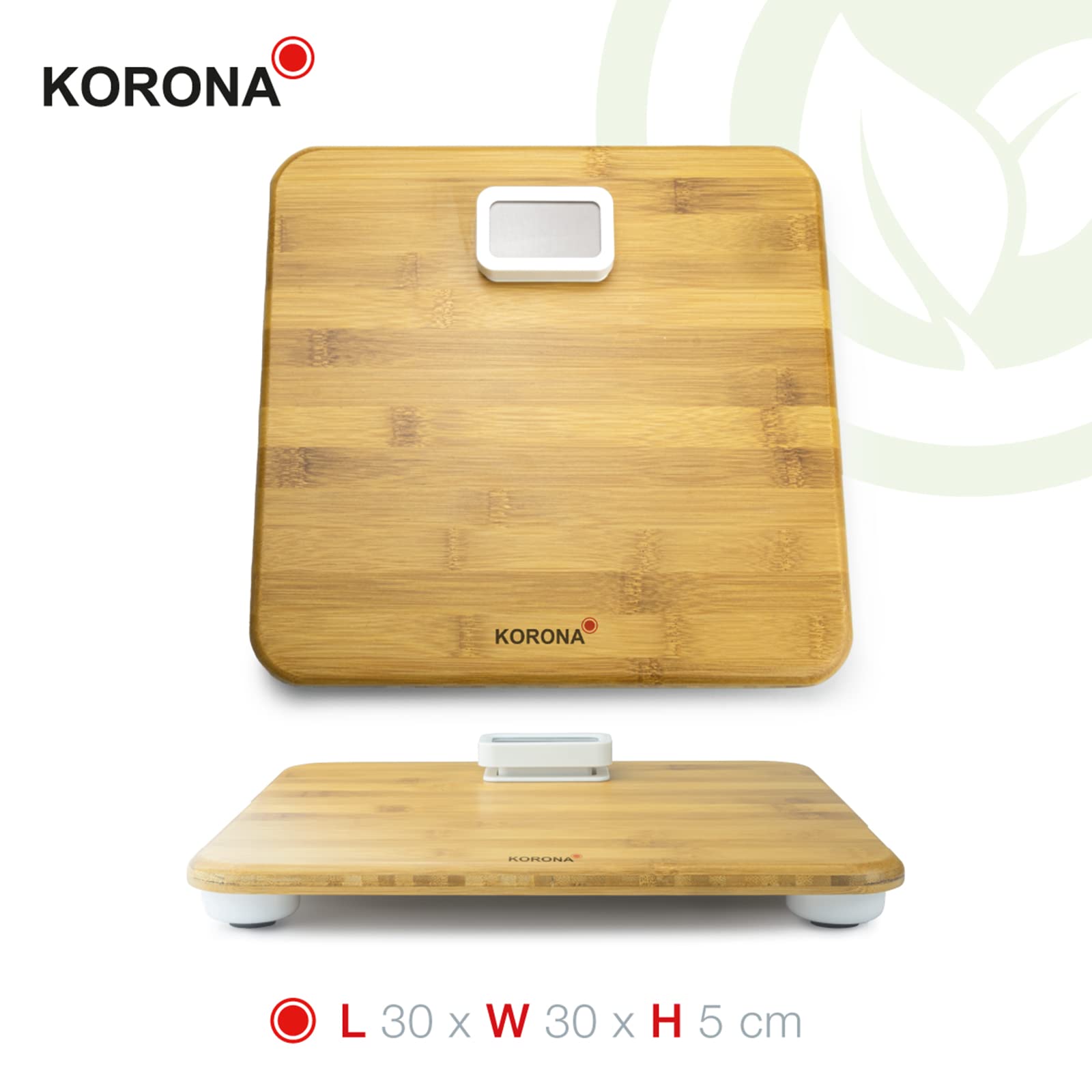 Korona Miriam 73161 bilancia pesapersone bambù 150 kg