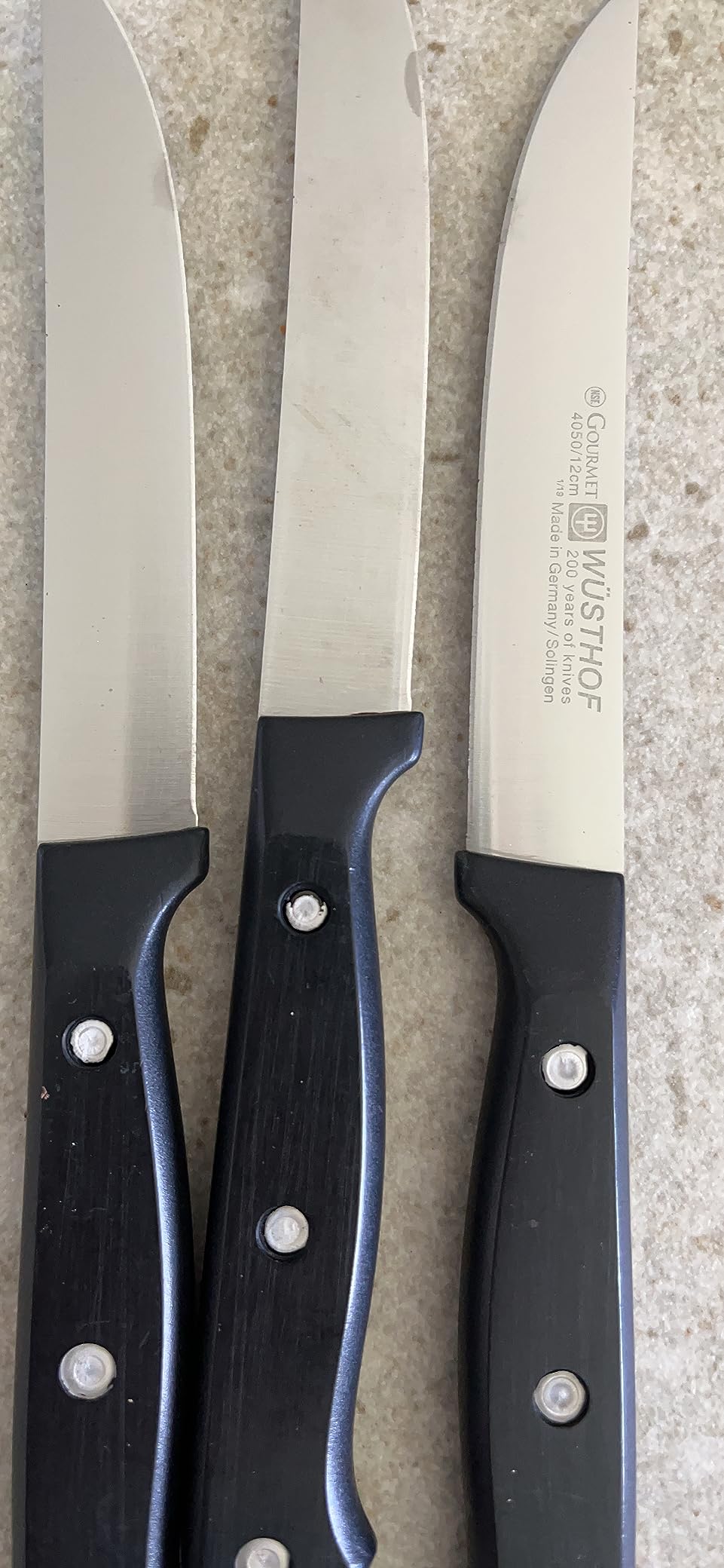 Wüsthof Gourmet Set 4 coltelli bistecca carne neri