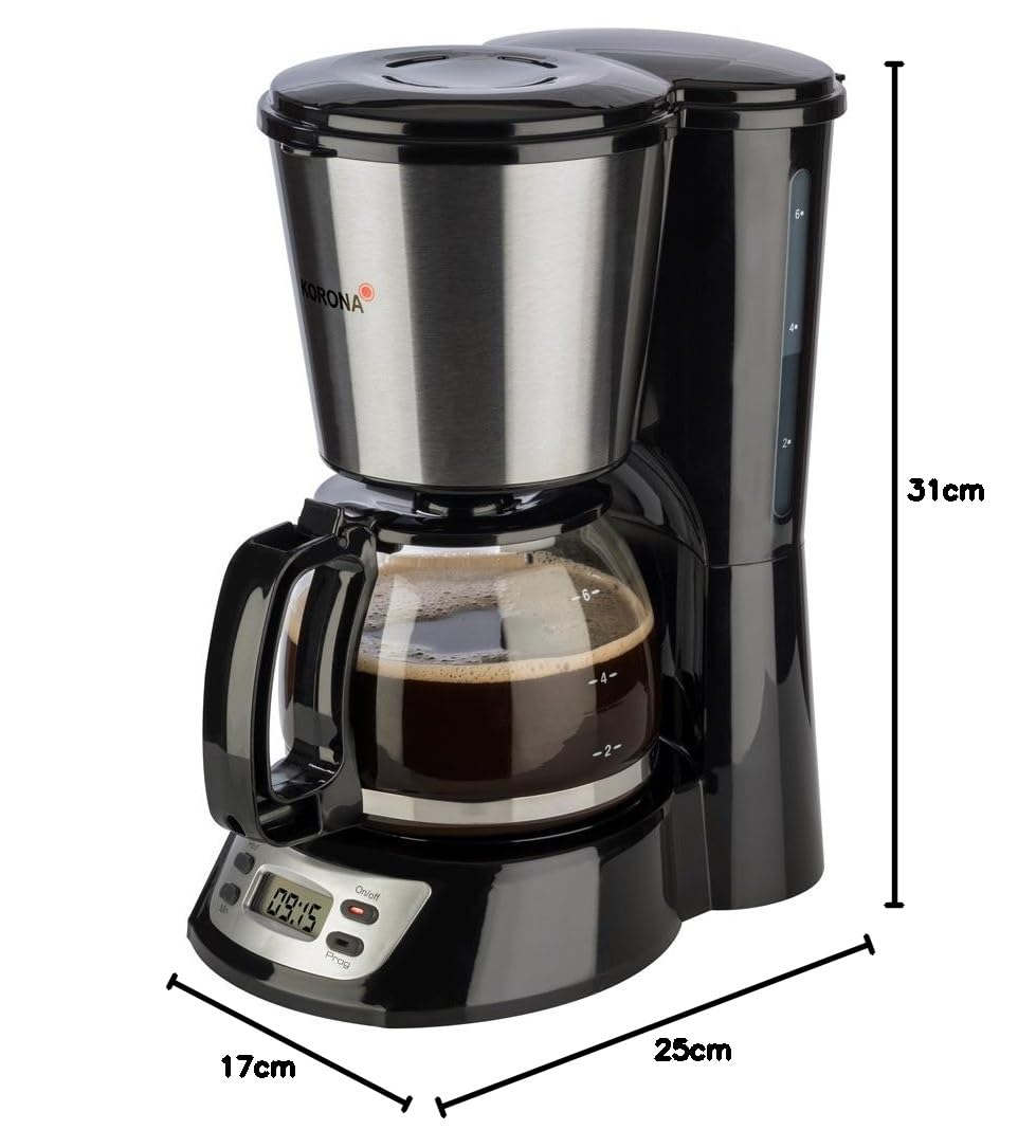 Korona 12113 macchina caffè filtro 6 tazze timer